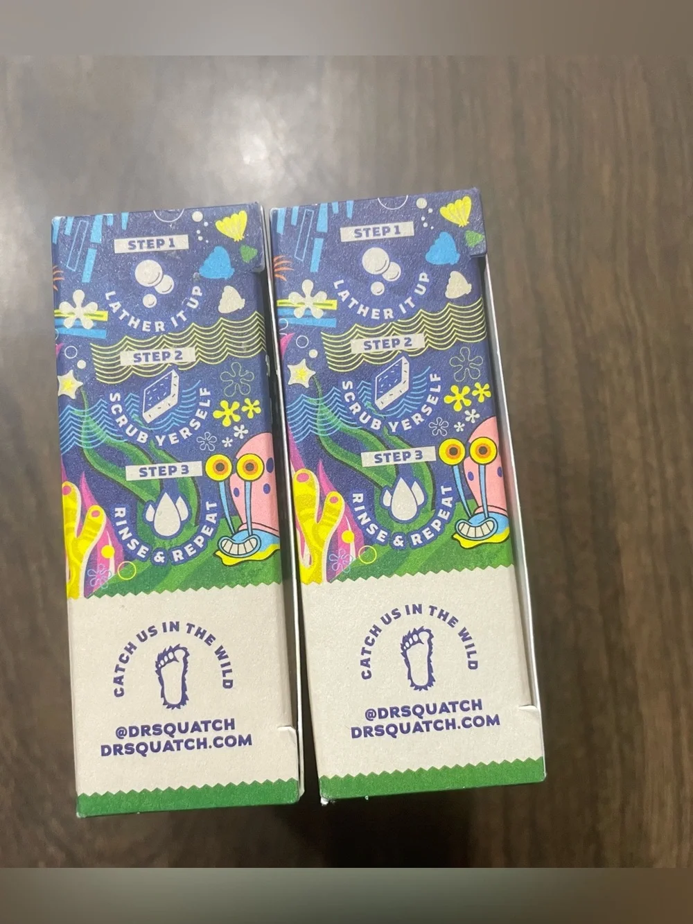 Dr. Squatch Men's NAUTICAL NONSENSE Spongebob Squarepants Natural Soap Bars (x2)